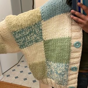 Oversized handmade cardigan